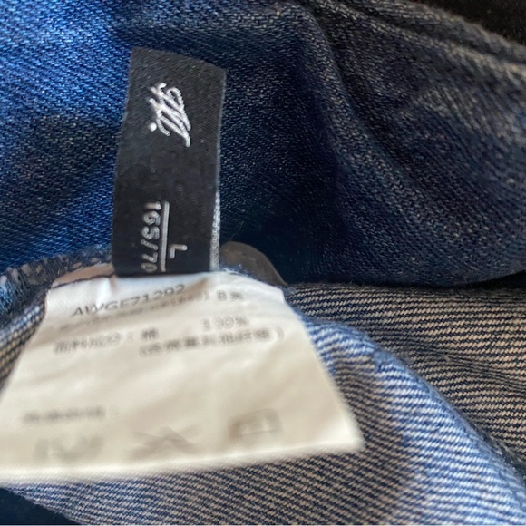 Peacebird Denim Skirt Front Tie Side Pockets Size S - Picture 9 of 9